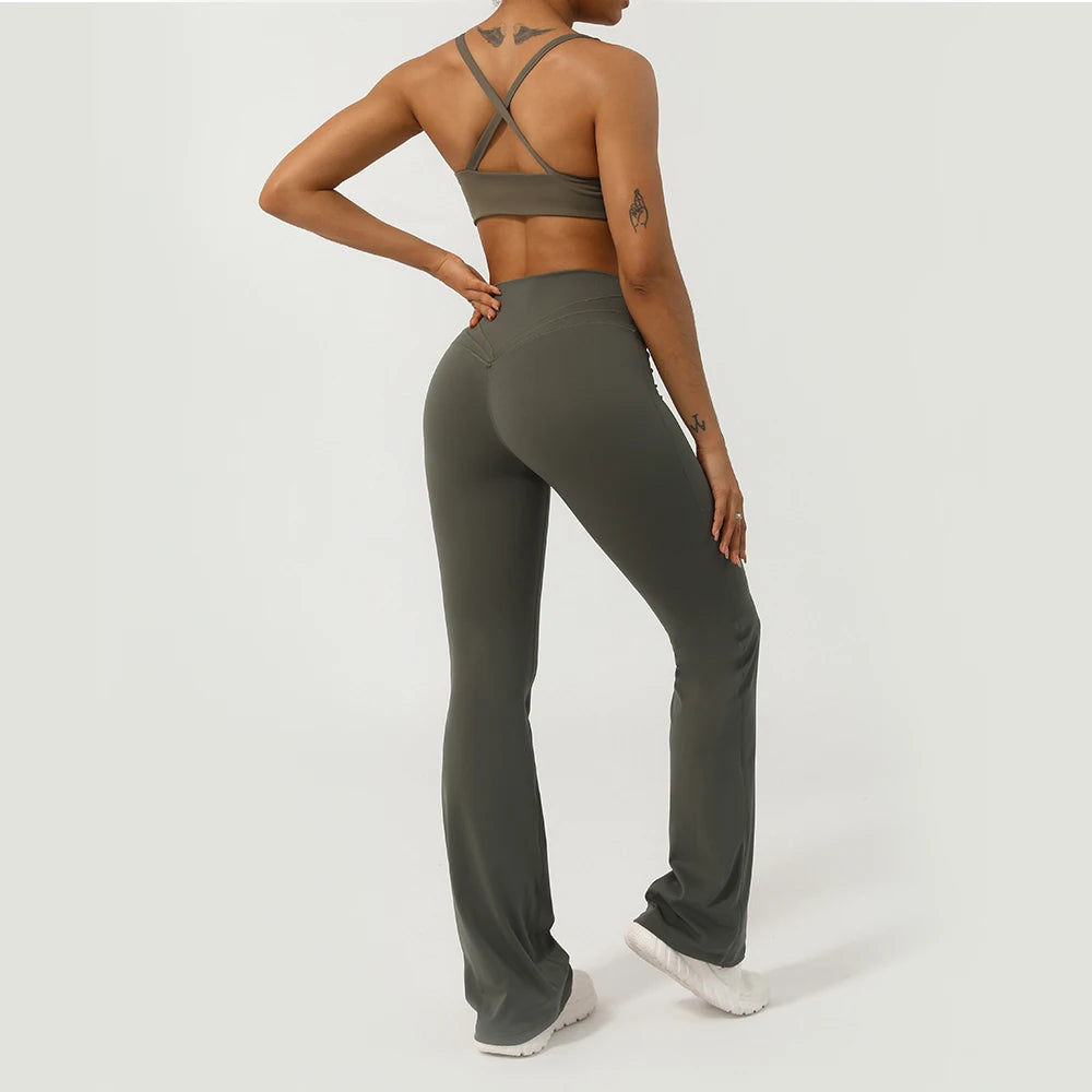 CrossWaist Yoga Hose High Waisted