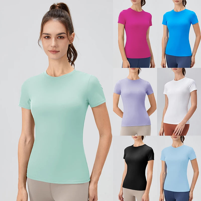 Plain T-Shirt Damen
