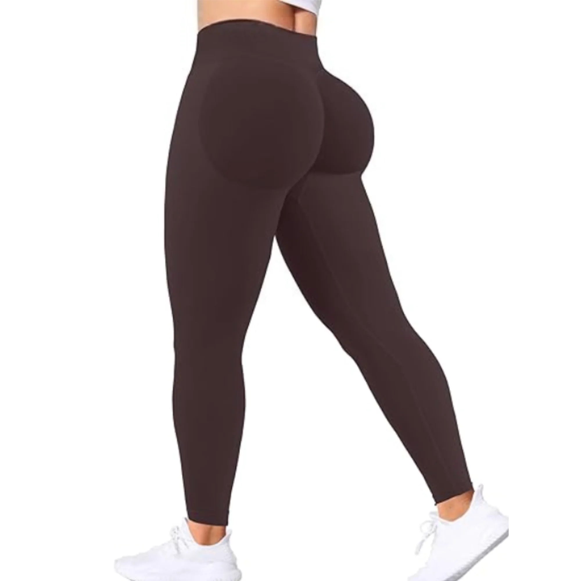 Peach Leggings High Waisted