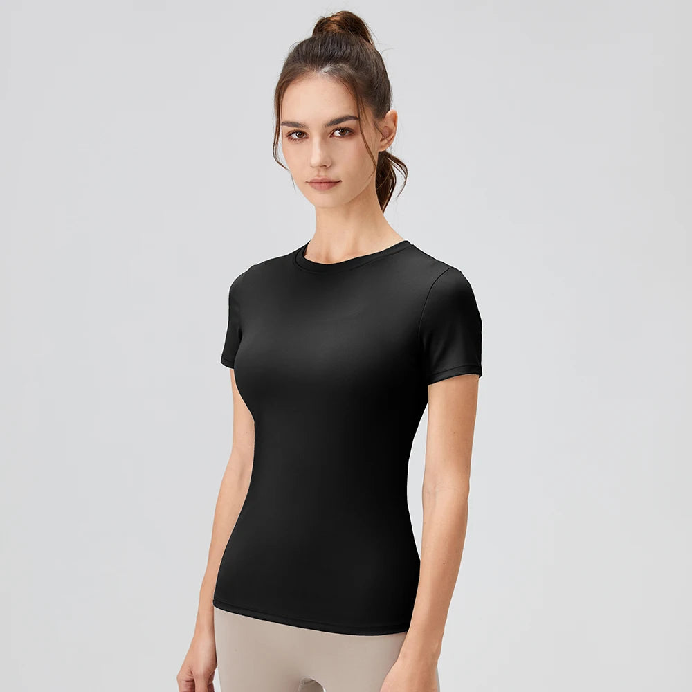 Plain T-Shirt Damen